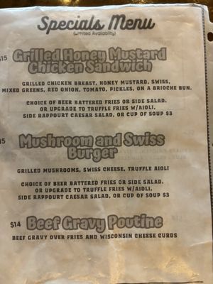 Menu photo 1 RAPPOURT Ann Arbor, MI