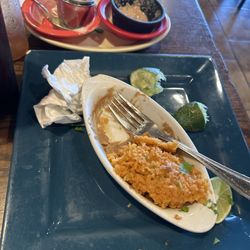 El Patio - It was so good I forgot to take a picture (chicken street tacos) sucks the queso is priced separately