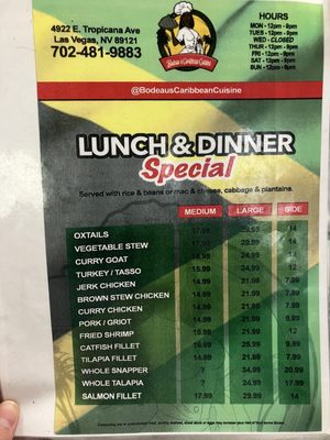 Menu photo 4 Bodeau's Caribbean Cuisine Las Vegas, NV Menu photo 4 Bodeau's Caribbean Cuisine Las Vegas, NV