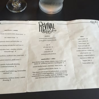 Revival - Lunch Menu - Southern Near Me - Minneapolis, Minnesota Revival - Lunch Menu - Southern Near Me - Minneapolis, Minnesota