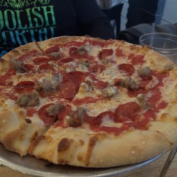 Pies & Pints - Pizza with pepperoni and sausage - Pizza Near Me - Carmel, Indiana
