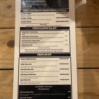 Bleu Bird Wings - Menu - Chicken Wings Near Me - Gainesville, Florida