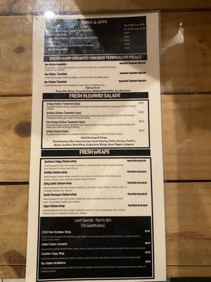 Menu photo 4 Bleu Bird Wings Gainesville, FL