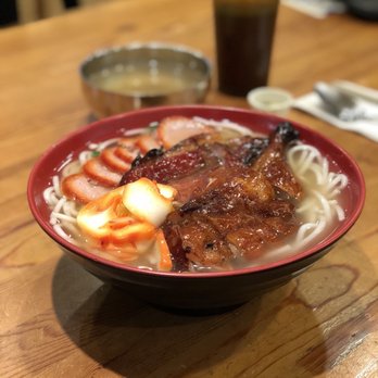 Excellent B.B.Q. Restaurant - BBQ Duck & HK Sausage Noodle Soup with extra Squid - Barbeque Near Me - Richmond Hill, Ontario Excellent B.B.Q. Restaurant - BBQ Duck & HK Sausage Noodle Soup with extra Squid - Barbeque Near Me - Richmond Hill, Ontario