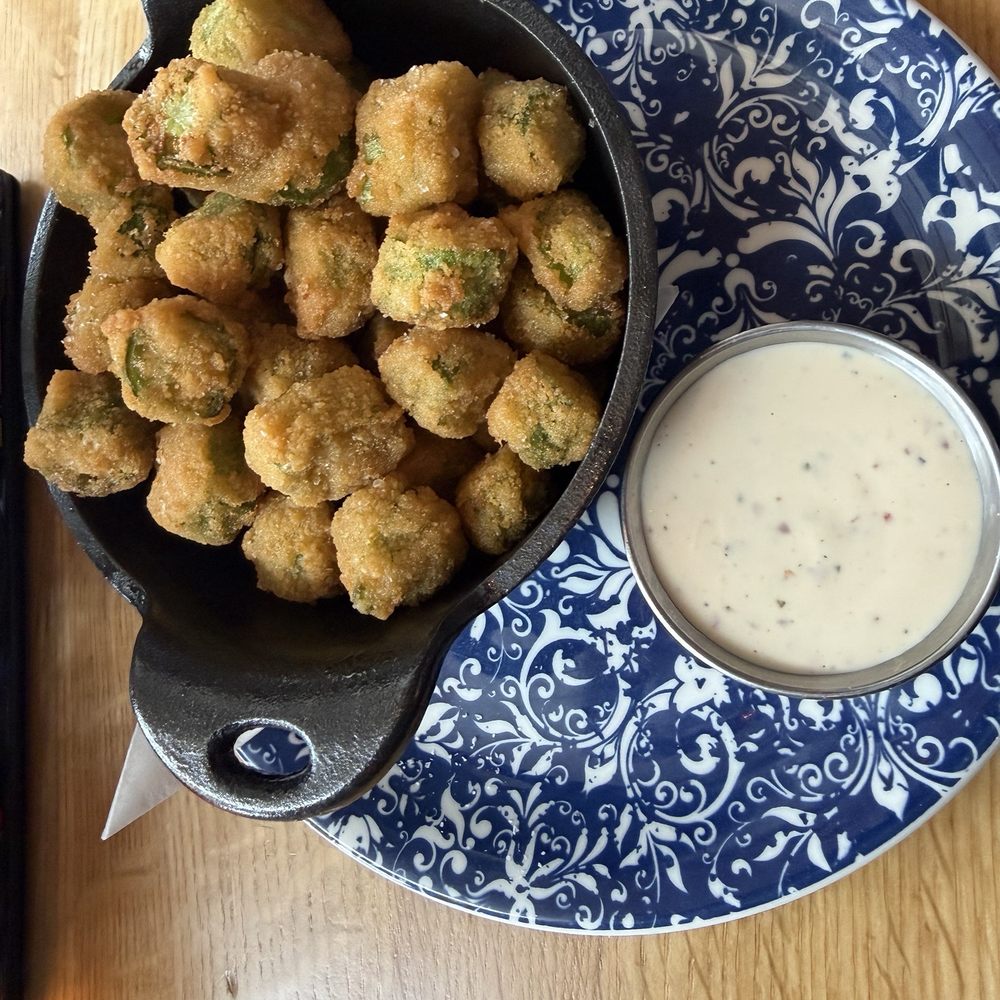 Tupelo Honey Southern Kitchen & Bar - Fried okra - New American Near Me - Frisco, Texas Tupelo Honey Southern Kitchen & Bar - Fried okra - New American Near Me - Frisco, Texas