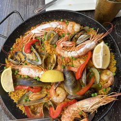 Tapelia - Ceviche and paella!  Both super delicious