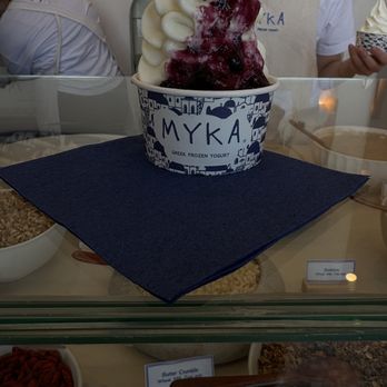 MYKA - Piña colada with berry compote - Ice Cream & Frozen Yogurt Near Me - San Diego, California