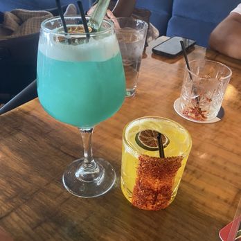 Buena Vida Tapas Lounge - Pineapple margarita and unholy water shot ( made in a full size drink ) - Tapas/Small Plates Near Me - Bakersfield, California