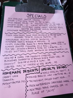 Menu photo 1 The Dock Montauk, NY