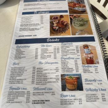 La Puntilla - Menu - Seafood Near Me - Playa Sur, SIN