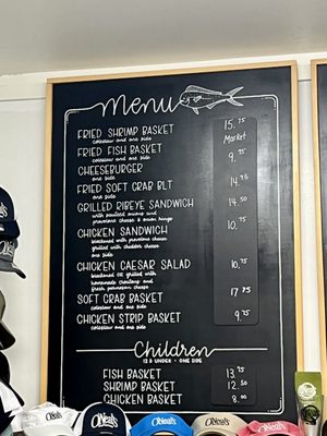 Menu photo 1 O'Neal's Sea Harvest Wanchese, NC