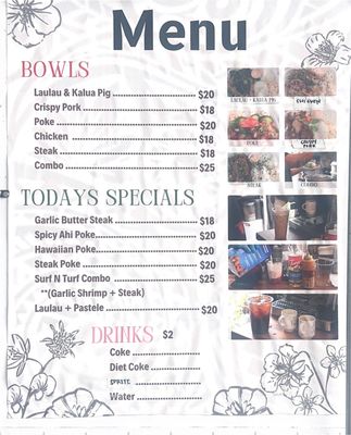 Menu photo 1 Deez Bowls Kahuku, HI