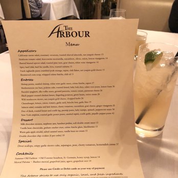 The Arbour - Simple menu But they do have a full bar if u don't fancy the 2 suggested cocktails - New American Near Me - Pasadena, California The Arbour - Simple menu But they do have a full bar if u don't fancy the 2 suggested cocktails - New American Near Me - Pasadena, California