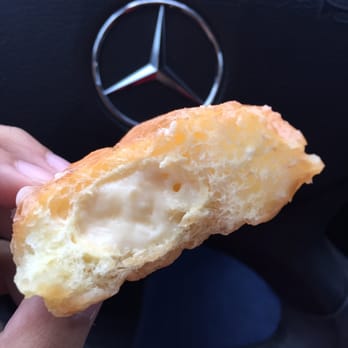 Christy's Donuts - Cross section of custard hole - Donuts Near Me - Milpitas, California