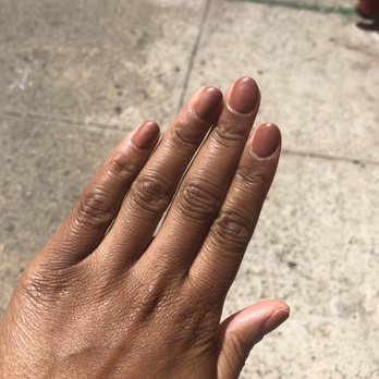 Akiko Nails - After the appointment (excuse the shininess on my hand, she just applied lotion) - Nail Salons Near Me - New York, New York Akiko Nails - After the appointment (excuse the shininess on my hand, she just applied lotion) - Nail Salons Near Me - New York, New York