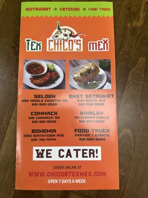 Menu photo 3 Chicos Tex Mex Commack, NY Menu photo 3 Chicos Tex Mex Commack, NY