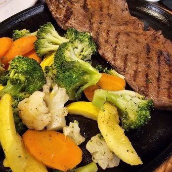 Corralito Steak House - Sirloin 12oz with veggies - Mexican Near Me - Lubbock, Texas