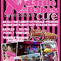 Main Street Station - We kick off the 12th Annual Battle of the Babes, featuring Central Florida's top all-female bands to raise money for breast cancer.