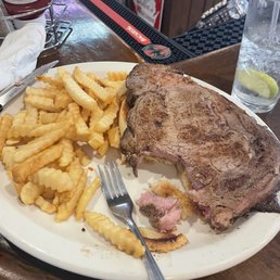 Prime rib sandwich, LUNCH SPECIAL, yes there's a nice roll under there and the au jus is to the side. Prime rib sandwich, LUNCH SPECIAL, yes there's a nice roll under there and the au jus is to the side.