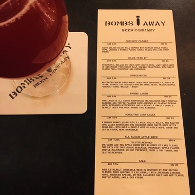 Menu photo 7 Bombs Away Beer Company Albuquerque, NM