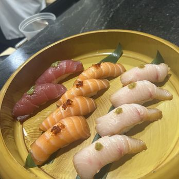 OBON Sushi Bar Ramen - Tuna, yellow, salmon nigiri - Sushi Bars Near Me - Scottsdale, Arizona