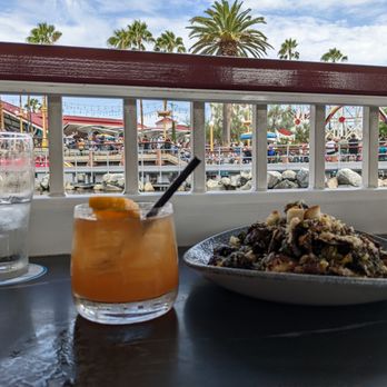Lamplight Lounge - View of incredicoaster - New American Near Me - Anaheim, California