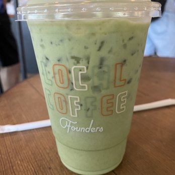 Local Coffee Founders - Iced Matcha Collagen Latte - Coffee & Tea Near Me - San Antonio, Texas