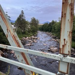 The Wayside Inn and Restaurant - Walking across the Pierce Bridge adjacent to the inn.