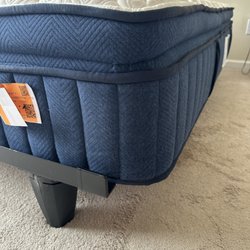 King sized Knickerbocker EnGauge Bed Frame is too short for the Costco Stearns & Foster Hybrid (soft) top mattress.