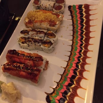Rock Wrap & Roll - Spicy tuna, TNT, sweet potato, and strawberry maki! - Thai Near Me - Chicago, Illinois Rock Wrap & Roll - Spicy tuna, TNT, sweet potato, and strawberry maki! - Thai Near Me - Chicago, Illinois