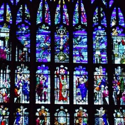 Culver Academies - Stained glass behind alter in chapel