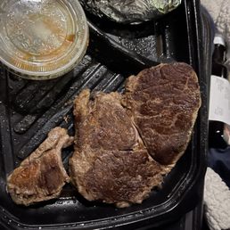Pitiful steak. Nice and cold Pitiful steak. Nice and cold