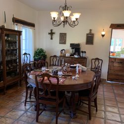 Casa Paloma Bed & Breakfast - Dining area and main kitchen entrance at Casa Paloma