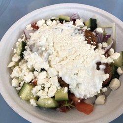 Greek bowl before I mixed it all up