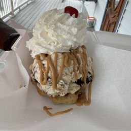 Belgian waffle with Ice cream