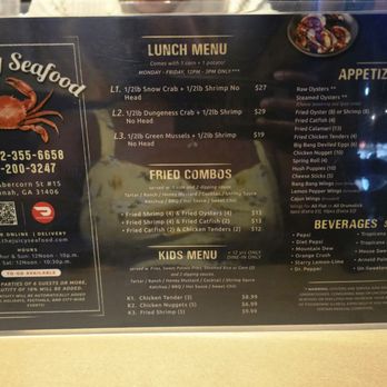 The Juicy Seafood - Menu - Seafood Near Me - Savannah, Georgia