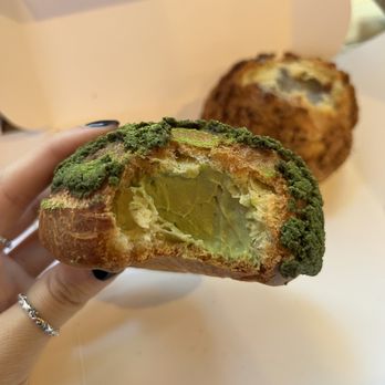 Bibble & Sip - Matcha cream puff Black sesame cream puff - Coffee & Tea Near Me - New York, New York Bibble & Sip - Matcha cream puff Black sesame cream puff - Coffee & Tea Near Me - New York, New York