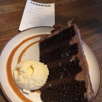 Yardbird - Bourbon Bacon Chocolate Cake - Southern Near Me - Dallas, Texas Yardbird - Bourbon Bacon Chocolate Cake - Southern Near Me - Dallas, Texas