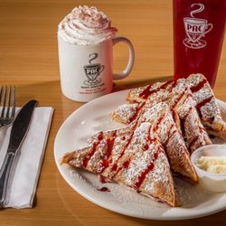 Penny Ann's Cafe - White Chocolate Chip and Raspberry Stuffed French Toast aka The Jelly Donut