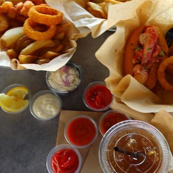 Jax Fish Fry - Perfect huge fresh Maine lobster roll, cods, shrimp coleslaw homemade sauces... - Seafood Near Me - Saint Johns, Florida Jax Fish Fry - Perfect huge fresh Maine lobster roll, cods, shrimp coleslaw homemade sauces... - Seafood Near Me - Saint Johns, Florida