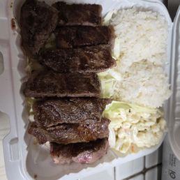 NY steak plate