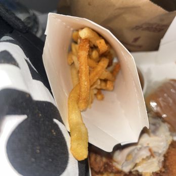 Pollo Campero - Old fries with half full container and greasy/salty chicken. I threw it away. - Chicken Shop Near Me - Riverside, California Pollo Campero - Old fries with half full container and greasy/salty chicken. I threw it away. - Chicken Shop Near Me - Riverside, California