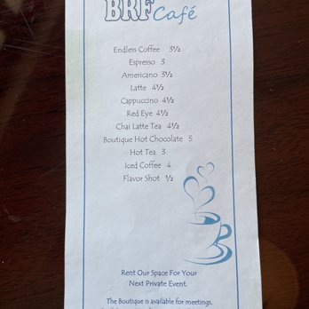 Boutique River Falls - a menu for a coffee shop - Breakfast & Brunch Near Me - Philadelphia, Pennsylvania