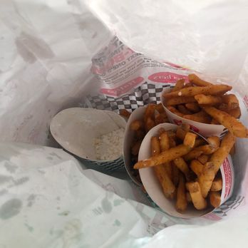 Checkers - Funnel fries were literally devoured! - Burgers Near Me - Linthicum, Maryland Checkers - Funnel fries were literally devoured! - Burgers Near Me - Linthicum, Maryland