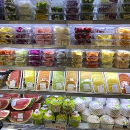 Cut fresh fruit Cut fresh fruit