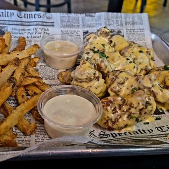 The Ridge Bar & Grill - Boneless "wings" in Garlic Parmesan. - Burgers Near Me - Chicago Ridge, Illinois The Ridge Bar & Grill - Boneless "wings" in Garlic Parmesan. - Burgers Near Me - Chicago Ridge, Illinois