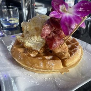 Avenue Blu - Chicken & Waffle Stack (YUM) - Southern Near Me - Tampa Bay, Florida
