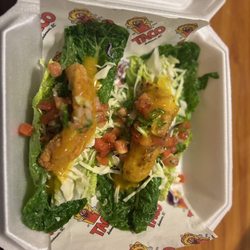 Taqueria El Taco - The fish tacos in a lettuce wrap. They had a mango sauce with pico de gallo so the sweetness and the spicy contrast were perfect.