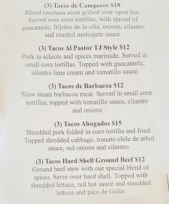 Menu photo 1 Tierra Caliente Mexican Cuisine Pasadena, CA Menu photo 1 Tierra Caliente Mexican Cuisine Pasadena, CA