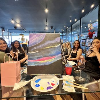 Inspired Art Wine - Girls paint night! - Art Classes Near Me - Costa Mesa, California